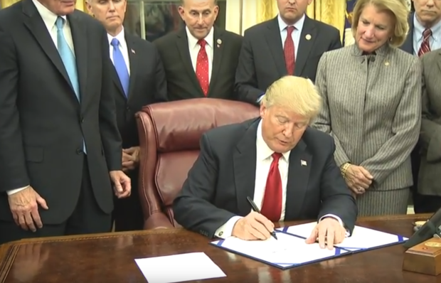 Donald Trump signs Interdict Act into law 1-10-18
