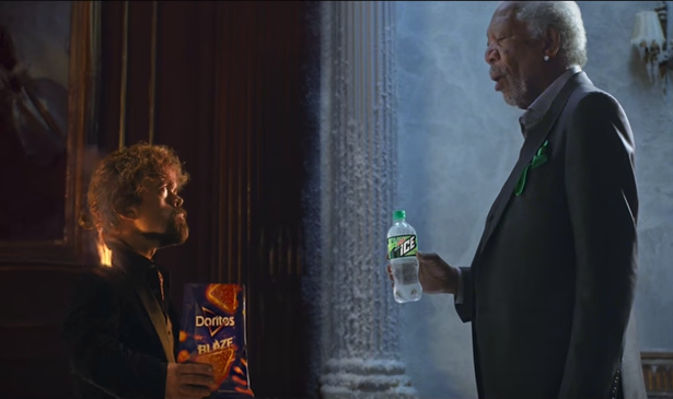 Doritos vs. Mountain Due - Peter Dinklage and Morgan Freeman