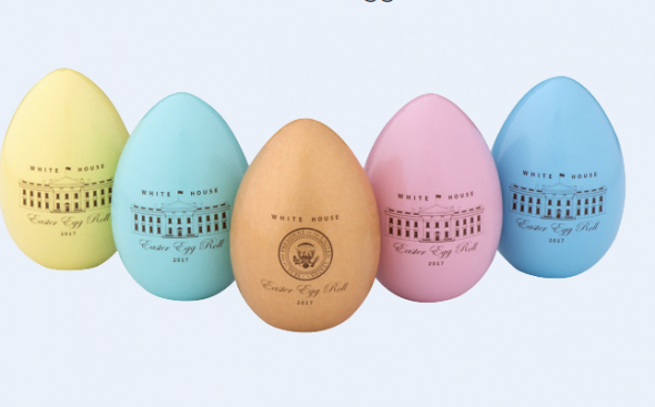 White House 2018 Easter Egg Roll commemerative eggs