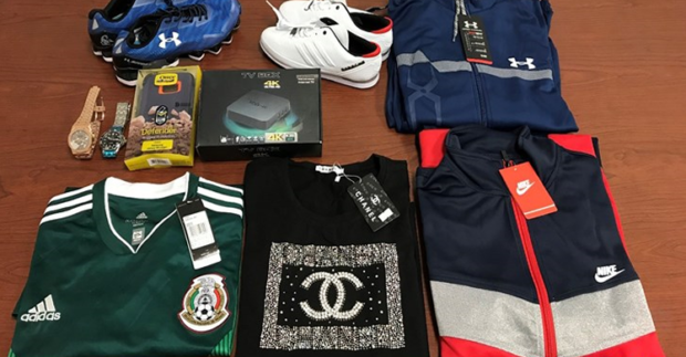 Counterfeit items seized by ICE and CBP