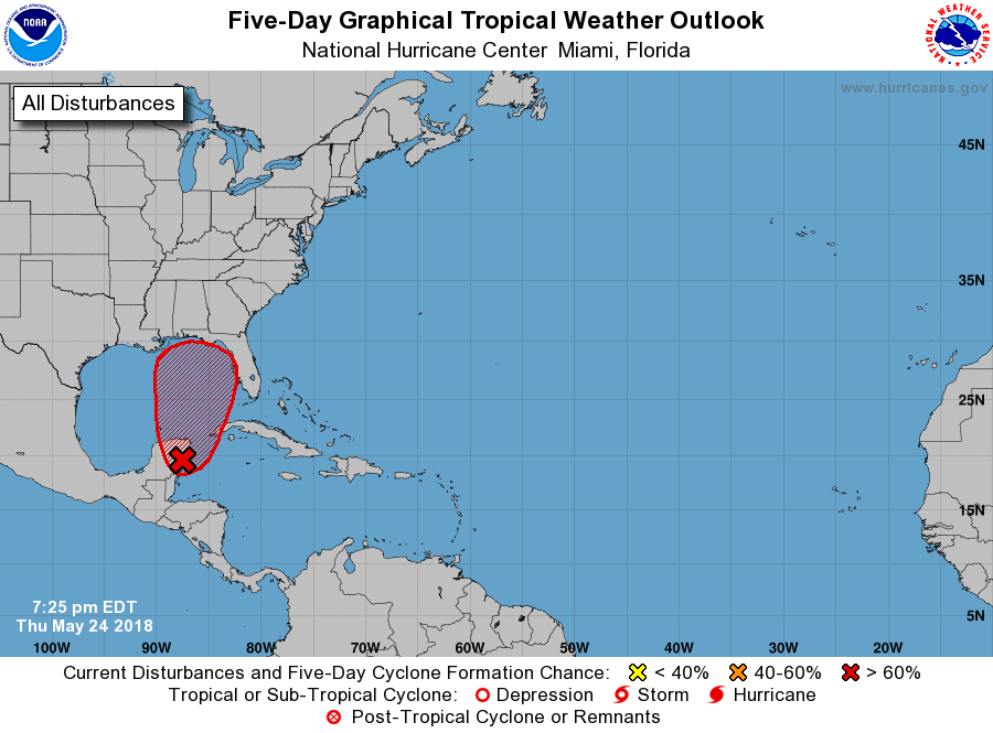 Invest 90L 5-day outlook 5-24-18 2000