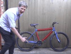 Colin Furze - bicylce made of springs