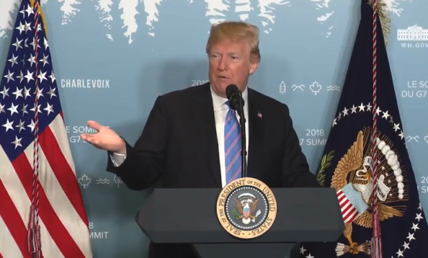Donald Trump press conference G7 summit 2018