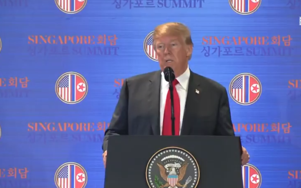 Donald Trump press conference singapore summit