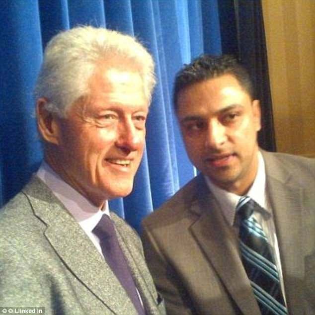 IMran Awan with Bill Clinton