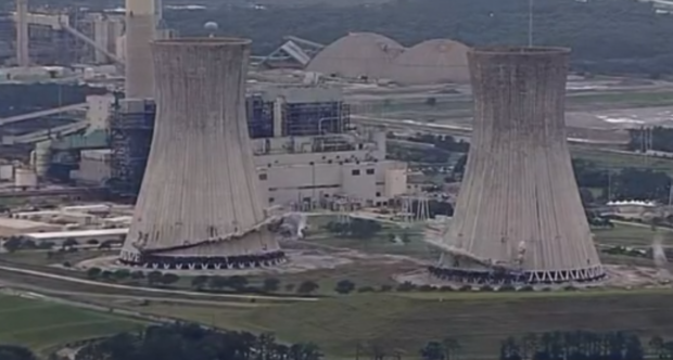 Implosion of Jacksonville Florida cooling towers