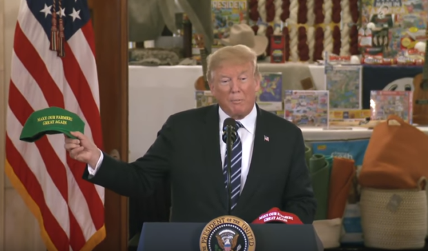Donald Trump at Made in America showcase