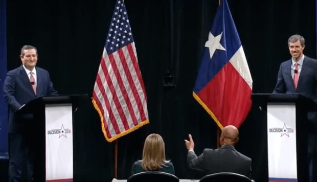 Ted Cruz and Beta ORourke Texas Senate Debate