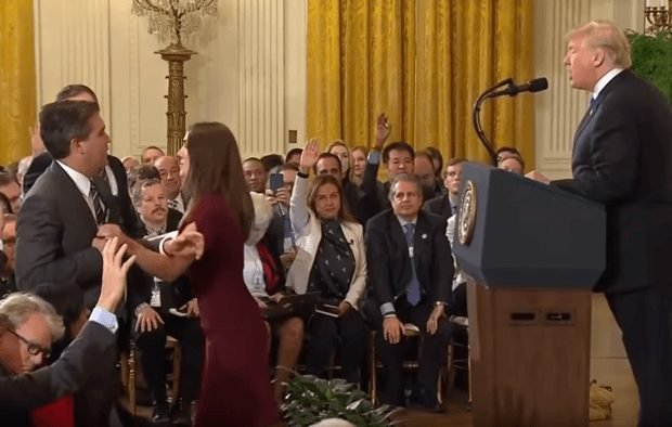 CNN Jim Acosta assaults White House aide