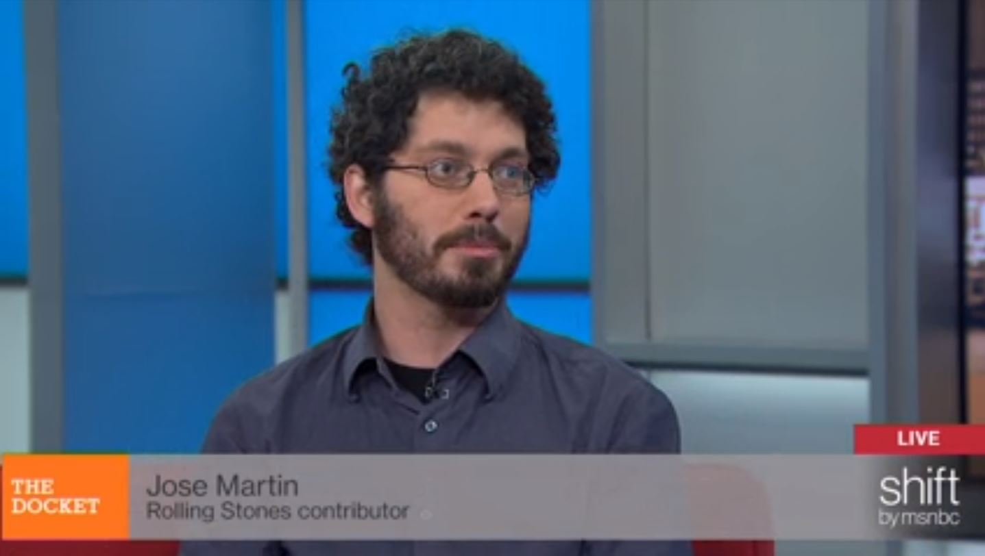 Jose Martin Appearance on MSNBC's "The Docket" Jan. 6, 2015 (Source: MSNBC.com/Screenshot)