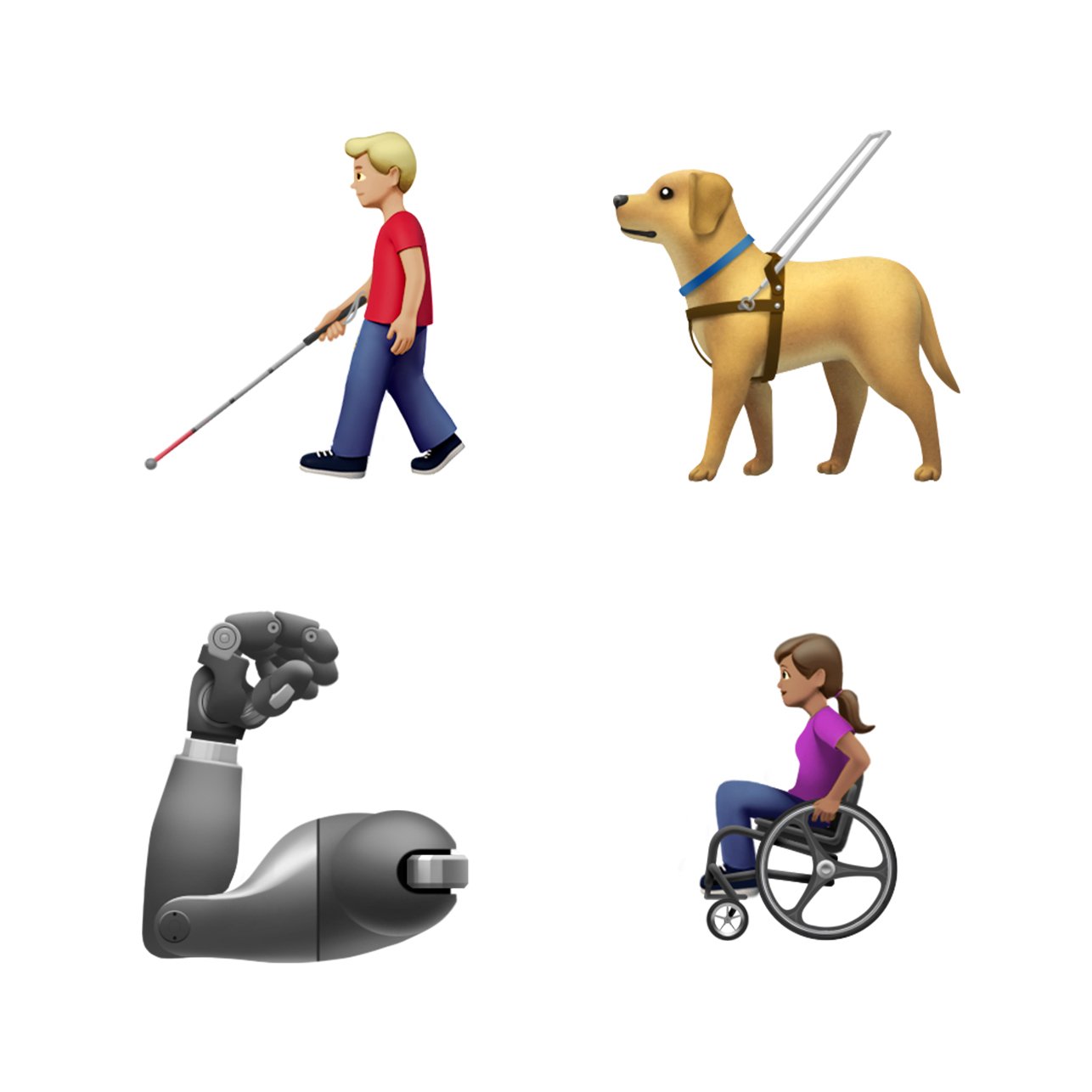 Apple's disability emojis (Download, Apple, Inc.)