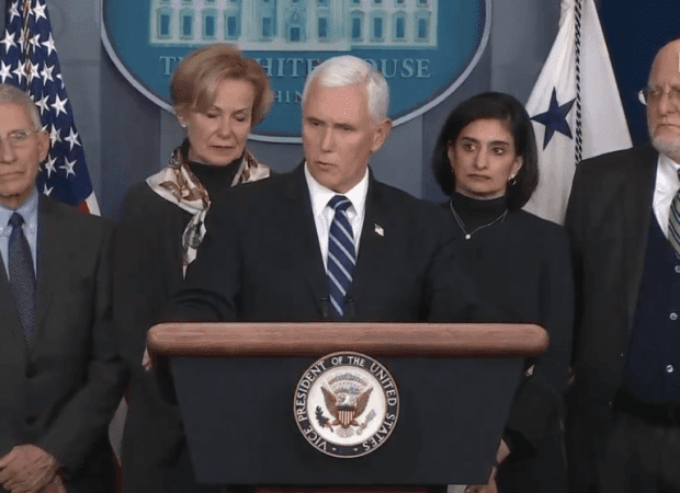 Coronavirus task force press briefing Mike Pence