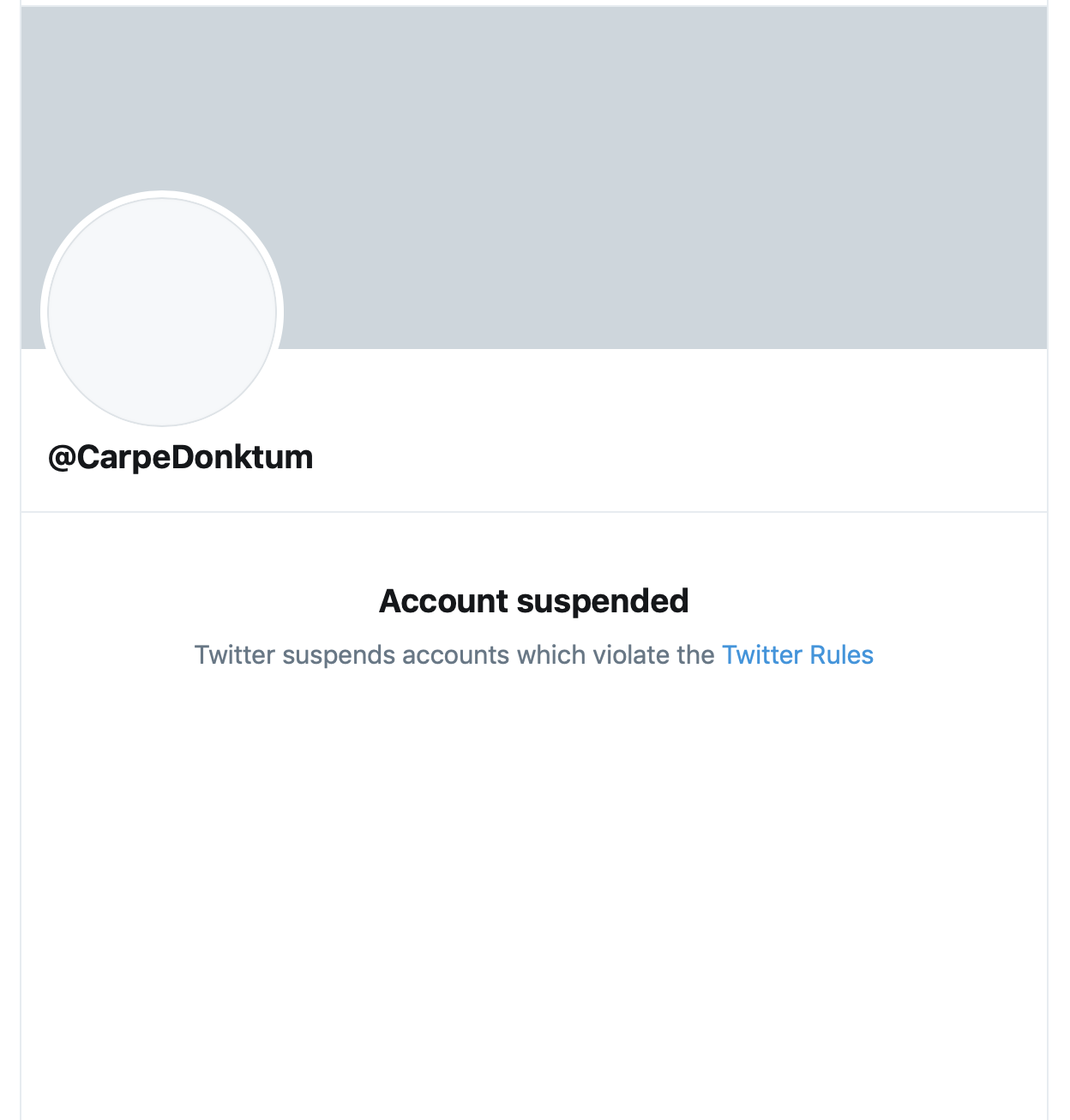 Screenshot of Carpe Donktum Twitter profile (Screenshot/Twitter)