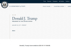 WTH?: State Department Website Shows Trump and Pence’s Terms Ending Tonight