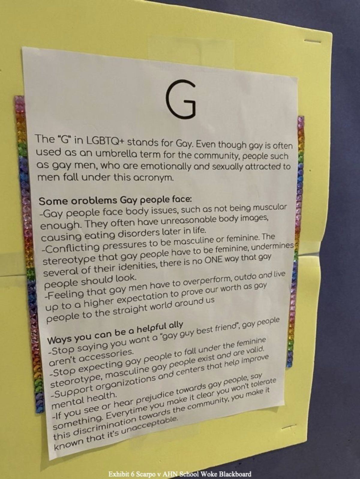 AHN LGBTQ+ Bulletin Board (G)