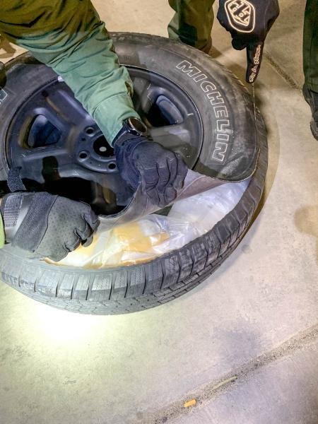 Narcotics found in tires