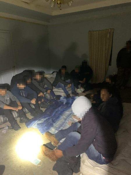 Laredo Sector Border Patrol agents apprehended 60 undocumented individuals within a stash house in El Cenizo, Texas