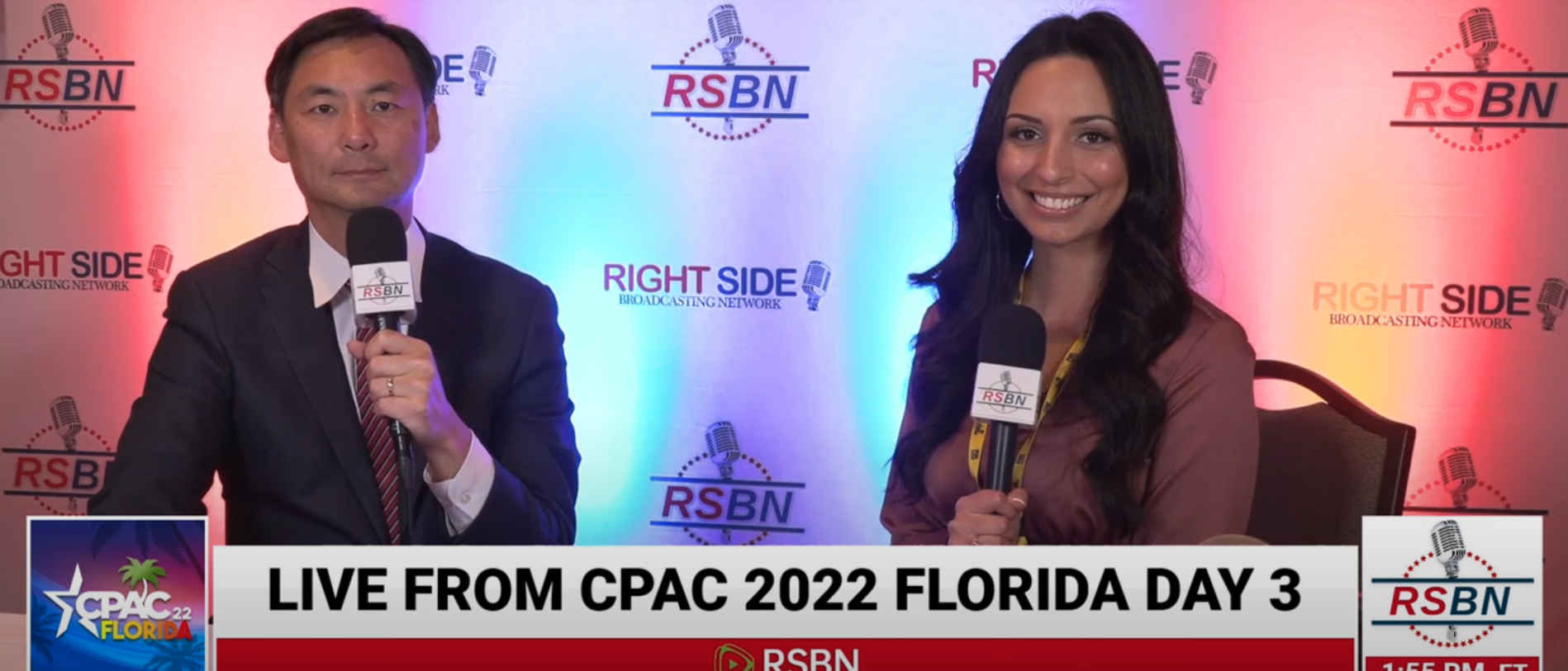 On Feb. 26, 2022, Grace Saldana of Right Side Broadcasting Network interviewed CPAC speaker, Morse Tan, who is the former Ambassador at Large for the U.S. State Department’s Office of Global Criminal Justice and is now the law dean of Liberty University. [YouTube/Screenshot/RightSideBroadcastingNetwork]