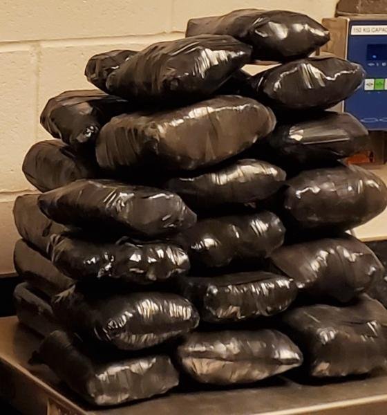 Packages containing more than 30 pounds of methamphetamine and 16 pounds of cocaine seized by CBP officers at Del Rio Port of Entry