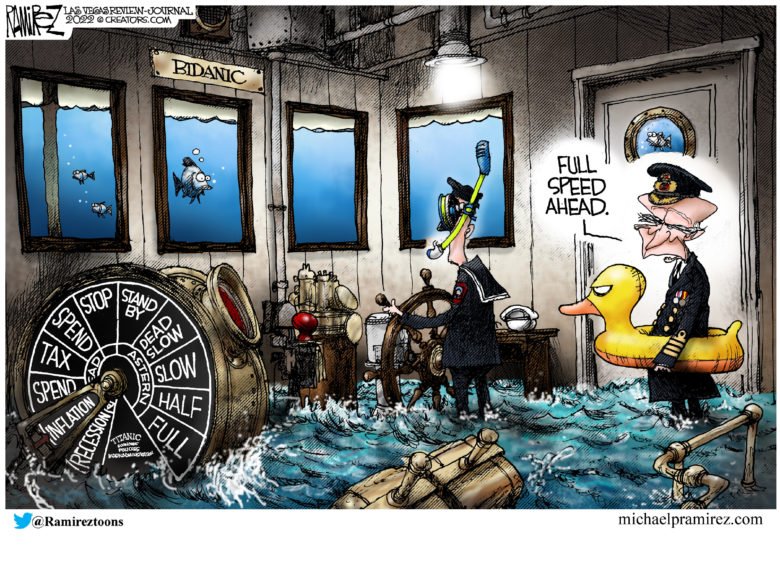 sinking ship Biden