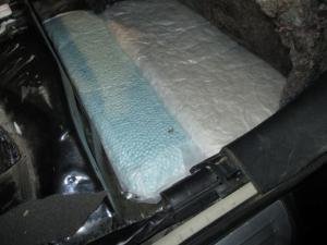 During the inspection, CBP officers discovered and extracted a total of 175 packages from doors, rear quarter panels, rear seats, floor, rocker panels, center console, and gas tank of the vehicle. 
