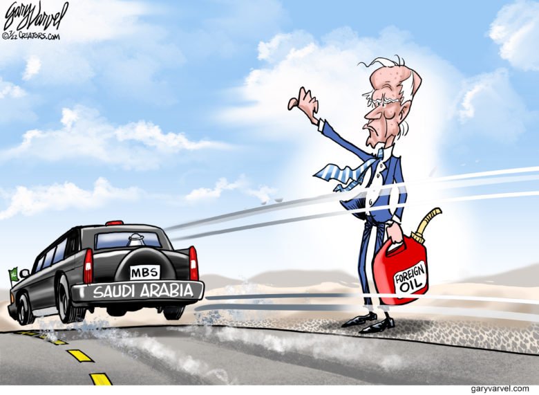 Joe Biden begging for oil from Saudi Arabia