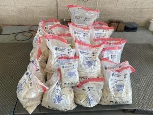 Bags containing nearly 267 pounds of methamphetamine seized by CBP officers at Pharr International Bridge.