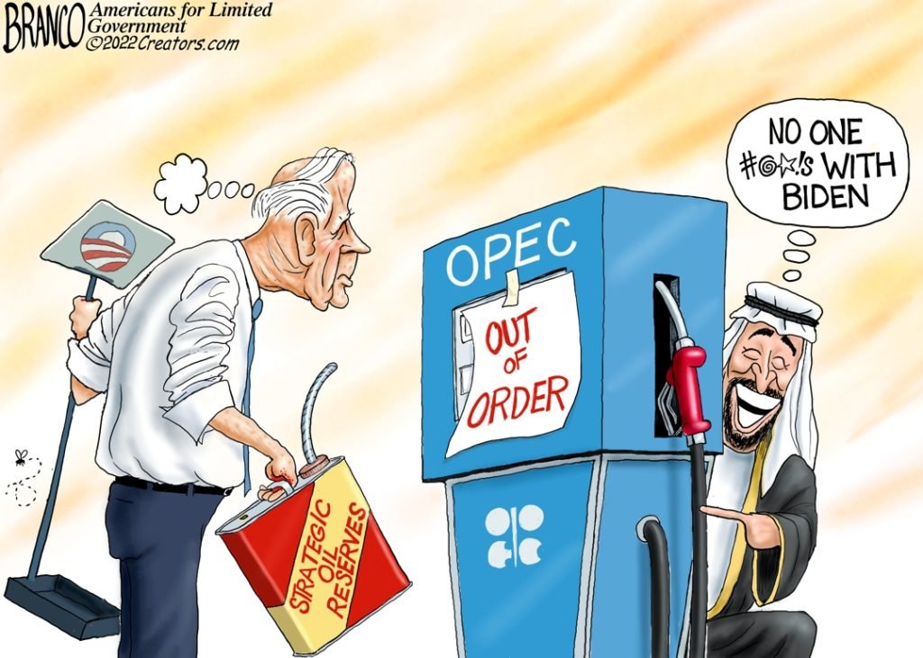 OPEC Told Biden to Take a Hike After He Begged Them to Hold Production Cuts Until After Elections