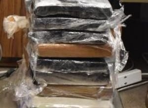 Packages containing nearly 85 pounds of cocaine seized by CBP officers at Brownsville Port of Entry.