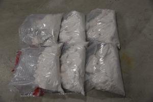Bags containing 91 pounds of methamphetamine seized by CBP officers at Laredo Port of Entry.