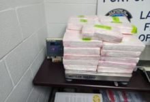 CBP officers discovered 80.55 pounds of alleged cocaine.