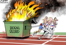 bidenomics Joe Biden dumpster fire