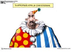 John Fetterman clown suit dress code