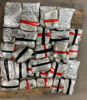 Packages containing 420 pounds of methamphetamine seized by CBP officers at Eagle Pass Port of Entry.