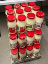 Jars containing nearly 141 pounds of methamphetamine seized by CBP officers at Laredo's Juarez-Lincoln Bridge.