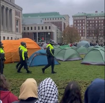 Columbia University Shifts Classes Online After Pro-Palestinian Protest Takes Over Campus