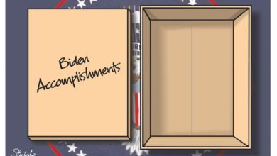 Joe Biden accomplishments empty box